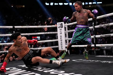 Garcia davis - Gervonta Davis cemented himself as one of boxing's pound-for-pound best fighters, knocking out Ryan Garcia with a devastating shot to the liver in Round 7 of their fight …